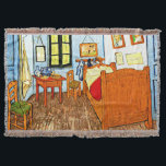 Van Gogh - Vincent's Bedroom in Arles Throw Blanket<br><div class="desc">Vincent van Gogh painting.</div>