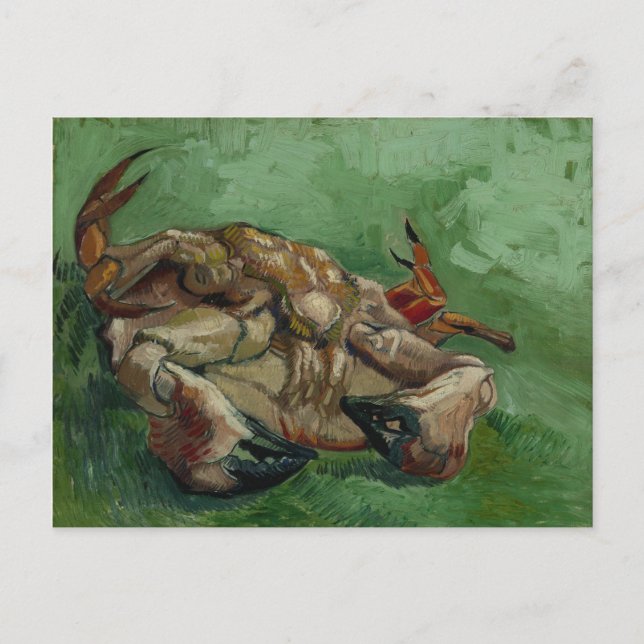 Van Gogh Vintage Crab on its Back Postcard (Front)