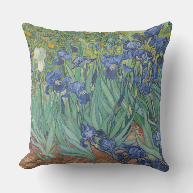 Van Gogh Vintage Irises    Cushion (Front)
