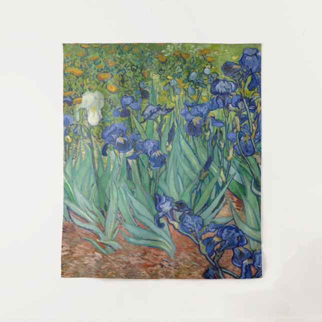 Van Gogh Vintage Irises     Tapestry (Front)