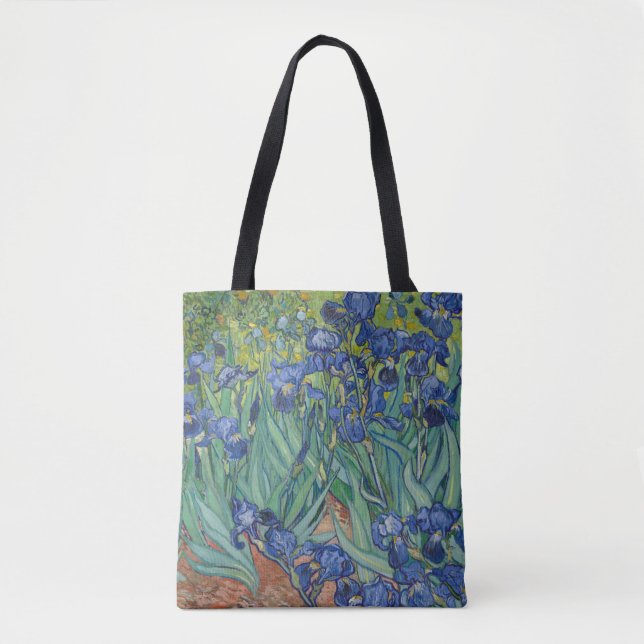 Van Gogh Vintage Irises Tote Bag (Front)