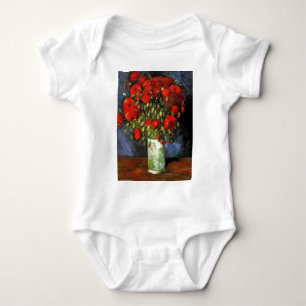 Van Gogh Vintage Painting Blossoms Vase Flowers Baby Bodysuit