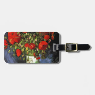 Van Gogh Vintage Painting Blossoms Vase Flowers Luggage Tag