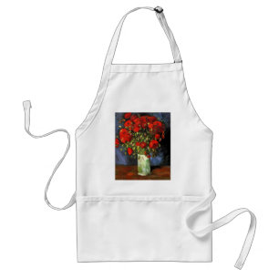 Van Gogh Vintage Painting Blossoms Vase Flowers Standard Apron