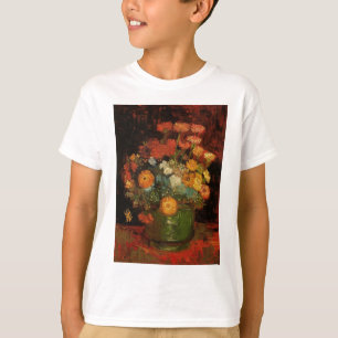 Van Gogh Vintage Painting Vase Flowers Blossoms T-Shirt