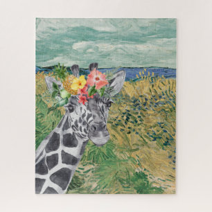 Van Gogh Wheat Field and Giraffe Compilation  Jigsaw Puzzle