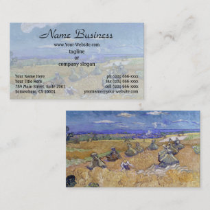 Van Gogh Wheat Field - Golden Harvest Art Business Card