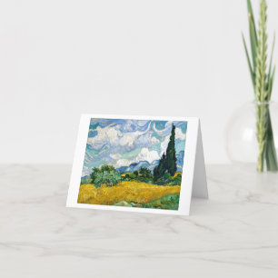 VAN GOGH  "WHEAT FIELD" THANKYOU GREETING CARD