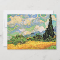 Van Gogh Wheat Field w Cypresses at Haute Galline