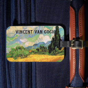 Van Gogh Wheat Field w Cypresses at Haute Galline Luggage Tag