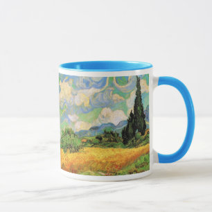 Van Gogh Wheat Field w Cypresses at Haute Galline Mug