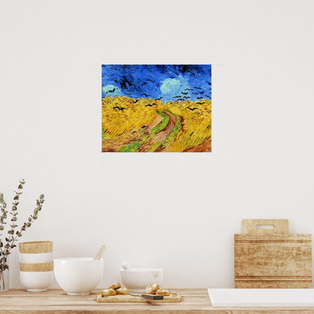 Van Gogh - Wheat Field with Crows, Poster (Kitchen)
