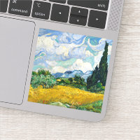Van Gogh Wheat Field with Cypresses. Impressionism