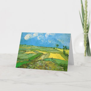 Van Gogh Wheat Fields at Auvers Under Clouded Sky Card