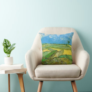 Van Gogh Wheat Fields at Auvers Under Clouded Sky Cushion