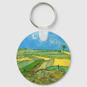 Van Gogh Wheat Fields at Auvers Under Clouded Sky Key Ring