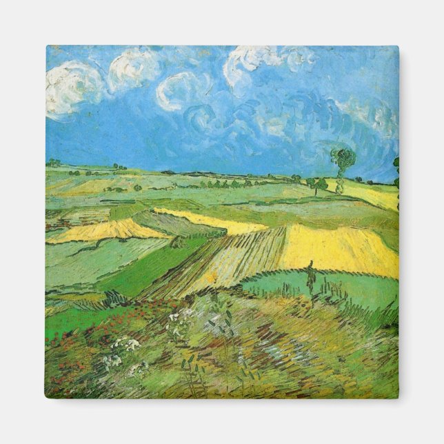 Van Gogh Wheat Fields at Auvers Under Clouded Sky Magnet (Front)