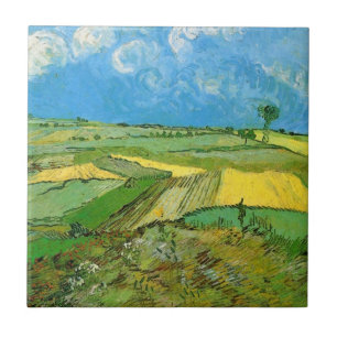 Van Gogh Wheat Fields at Auvers Under Clouded Sky Tile
