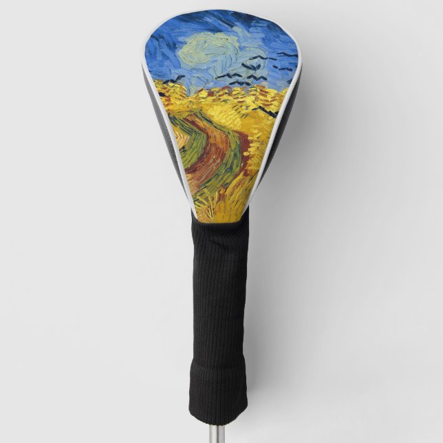 Van Gogh Wheat Fields impressionist Painting Golf Head Cover (Front)