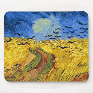 Van Gogh Wheat Fields impressionist Painting Mouse Mat