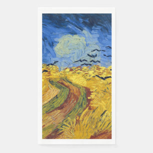 Van Gogh Wheat Fields impressionist Painting Napkin