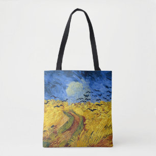 Van Gogh Wheat Fields impressionist Painting Tote Bag