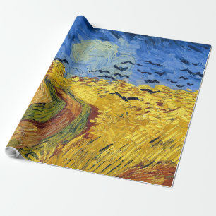 Van Gogh Wheat Fields impressionist Painting Wrapping Paper