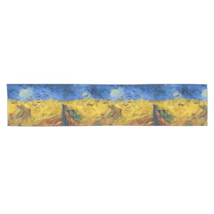 Van Gogh Wheatfield with Crows Post Impressionist Short Table Runner