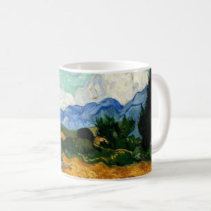 Van Gogh - Wheatfield with Cypress Tree Coffee Mug
