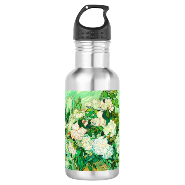 Van Gogh White Roses 532 Ml Water Bottle (Front)