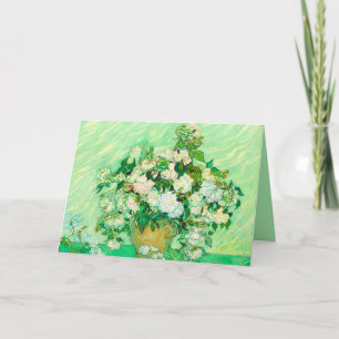 Van Gogh White Roses Invitation