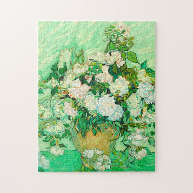 Van Gogh White Roses Jigsaw Puzzle (Vertical)
