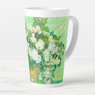 Van Gogh White Roses Latte Mug