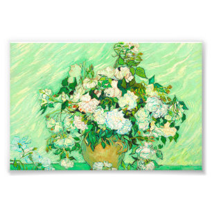 Van Gogh White Roses Photo Print