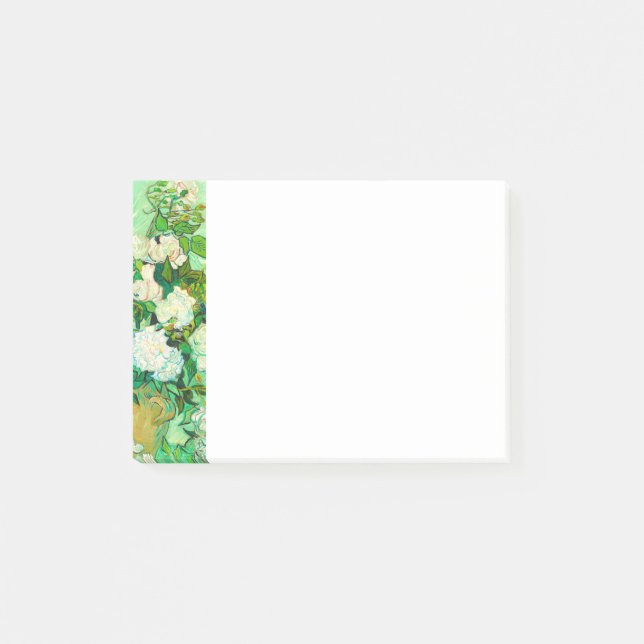 Van Gogh White Roses Post-it Notes (Front)
