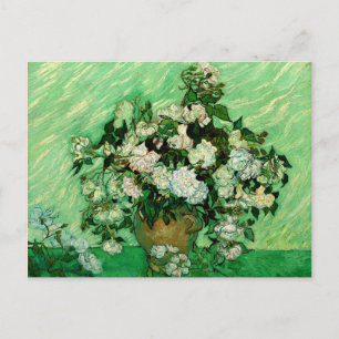 Van Gogh - White Roses Postcard