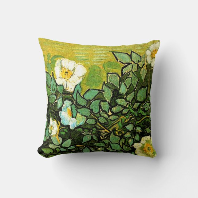 Van Gogh - Wild Roses Cushion (Front)