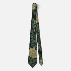 Van Gogh Wild Roses, Vintage Garden Fine Art Tie