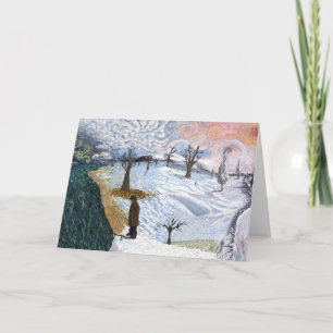 Van Gogh: Winter Landscape Card