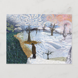 Van Gogh: Winter Landscape Postcard