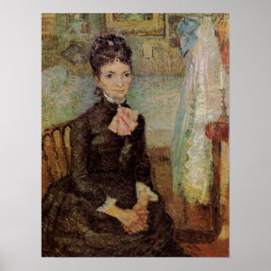 Van Gogh, Woman Sitting by a Cradle, Vintage Art Poster