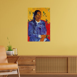 Van Gogh - Woman with a Flower Poster