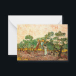 Van Gogh - Women Picking Olives Card<br><div class="desc">Women Picking Olives,  fine art painting by Vincent van Gogh</div>