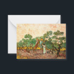 Van Gogh - Women Picking Olives Card<br><div class="desc">Women Picking Olives,  fine art painting by Vincent van Gogh</div>