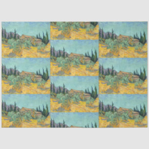 Van Gogh Wooden Sheds Yellow Landscape Art Tissue Paper