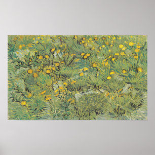 Van Gogh Yellow Meadow - Classic Floral Art Poster
