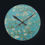 Van gogh's Almond Blossom Round Clock<br><div class="desc">Van Gogh's masterpiece Almond Blossom
Please visit our store for other matching items.</div>