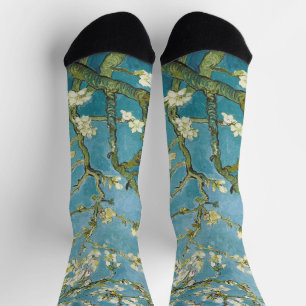 Van Gogh's Almond Blossoms Classic Impressionism Socks