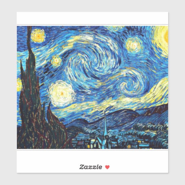 Van Gogh's artwork, Starry Night, (Sheet)