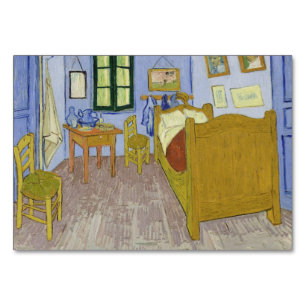 Van Gogh's Bedroom in Arles by Vincent Van Gogh Table Number